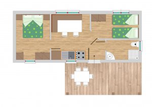 Mobilhome pro max. 4 osoby - foto 1