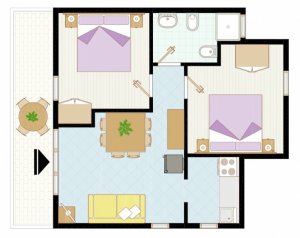 Apartmán C-6 pro 4-6 osob - foto 1
