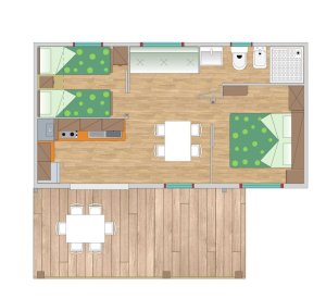 Mobilhome Plus pro max. 4+1 osob - foto 1